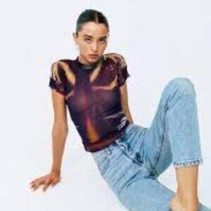 NWT With Jean Lord Top in‎ Ritz Strelitzia Nicolai size  XL